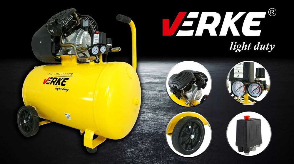 Kompresor Sprężarka Powietrza Olejowy 100L 440L/Min + Zestaw Pneumaty