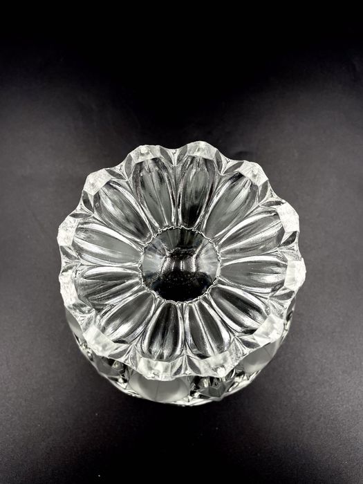 Duży puchar Bohemia Cristal Toscana Flosted vintage prezent