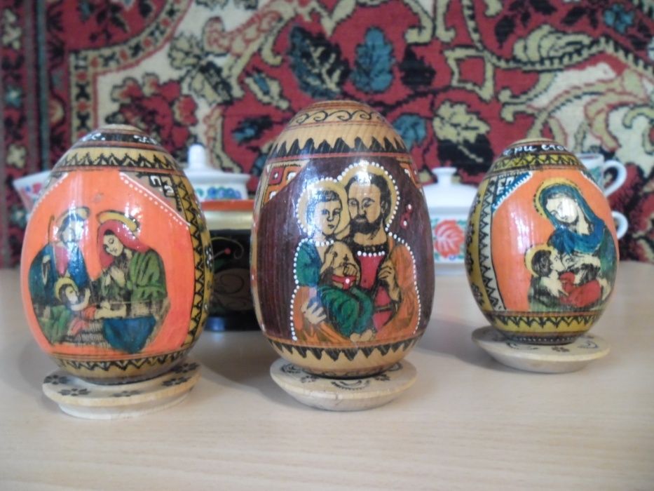Продам деревянные яйца ручной росписи