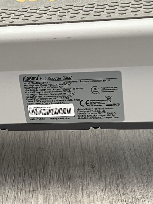 Segway / Trotinete Ninebot MAX G30LE II