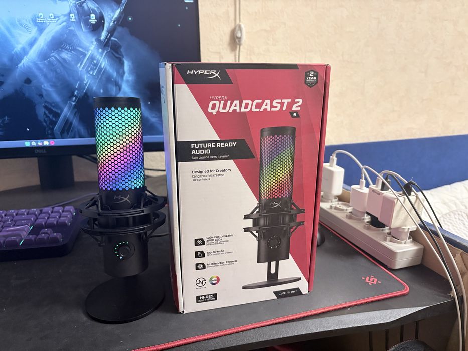 Мікрофон HyperX Quadcast 2S