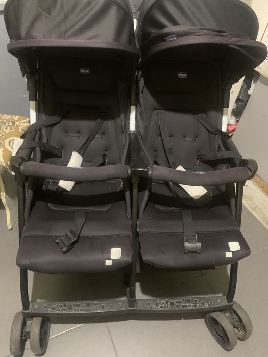 Детская коляска Chicco Twin Black !