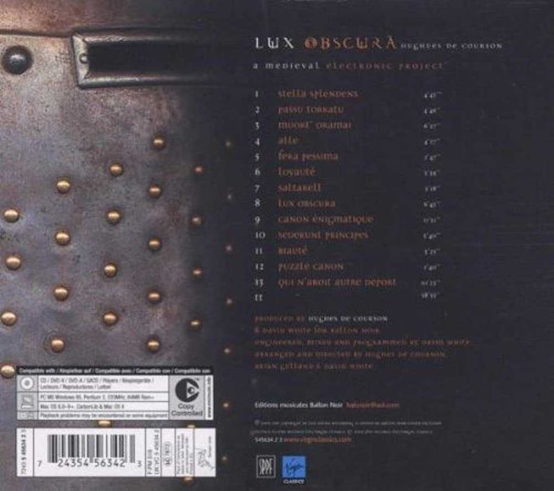 Hughes de Courson - Lux Obscura: A Medieval Electronic Project