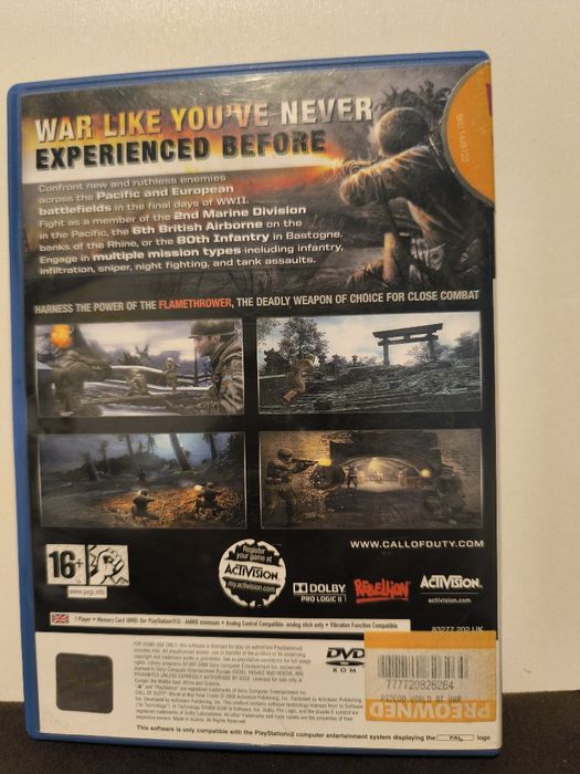 Call od Duty World at War PlayStation 2