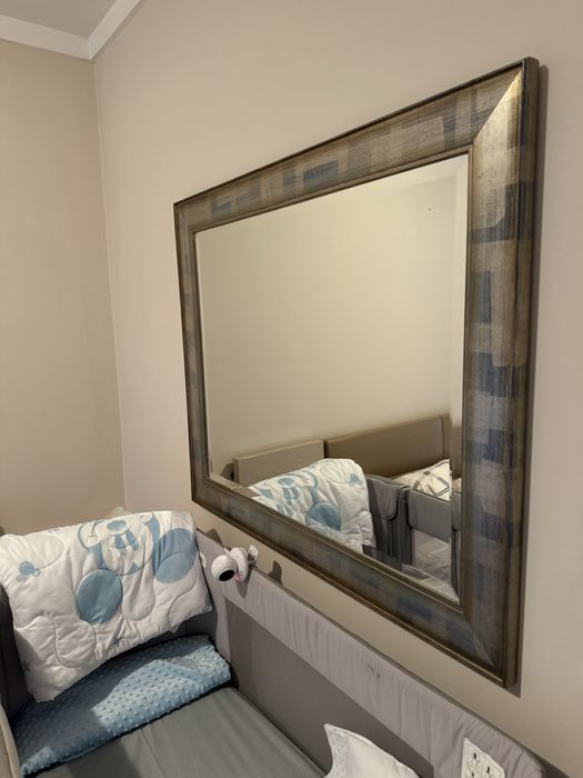 Quarto de casal completo em lacado e madeira , tons castanho e beje