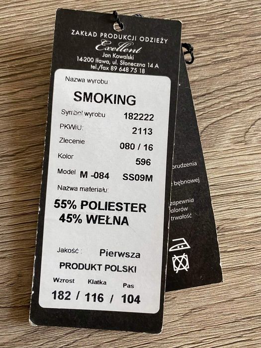 Garnitur ślubny smokingowy