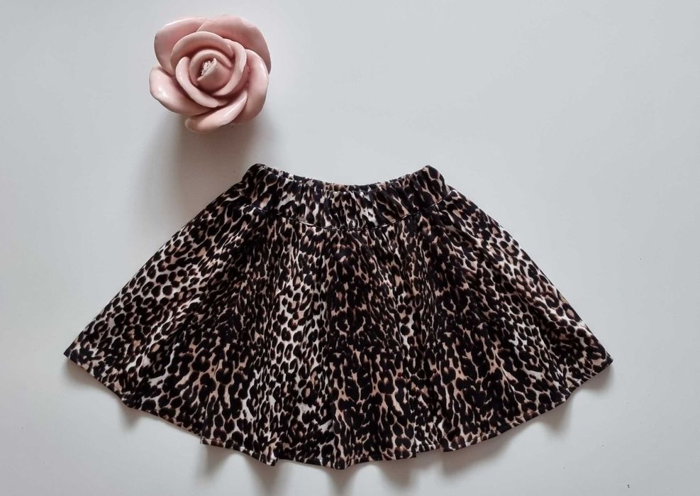 Dziecięca Spódniczka w Panterkę na Gumce 74/80 9-12 miesięcy NOWA