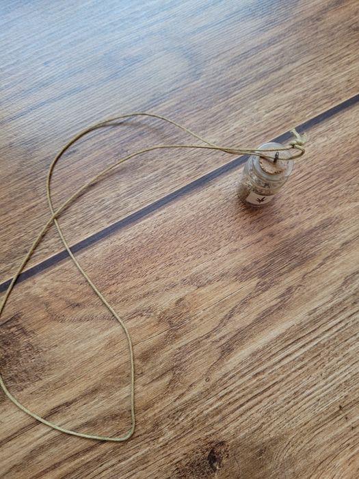 Naszyjnik handmade buteleczka zielarza