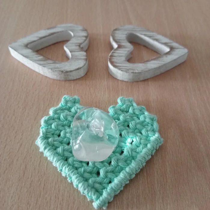 Coração em macrame