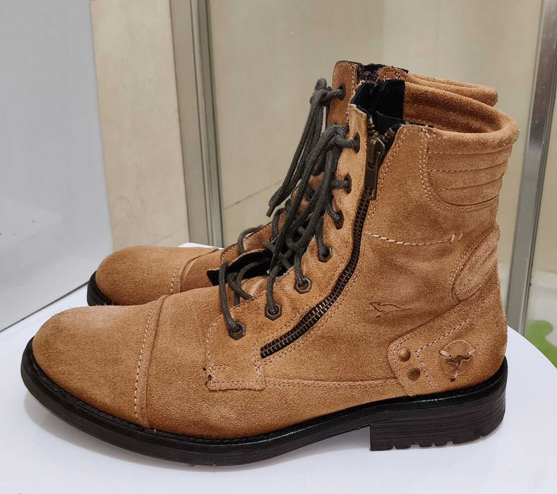 Botins Kangaroos 43 Camel Suede