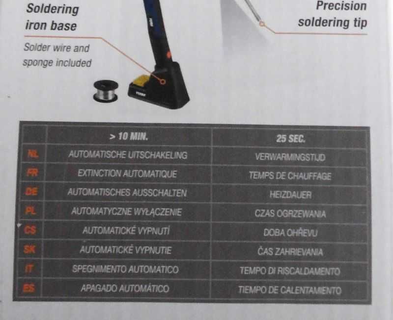 Lutownica Bezprzewodowa USB  4V 1,5Ah max 450 C