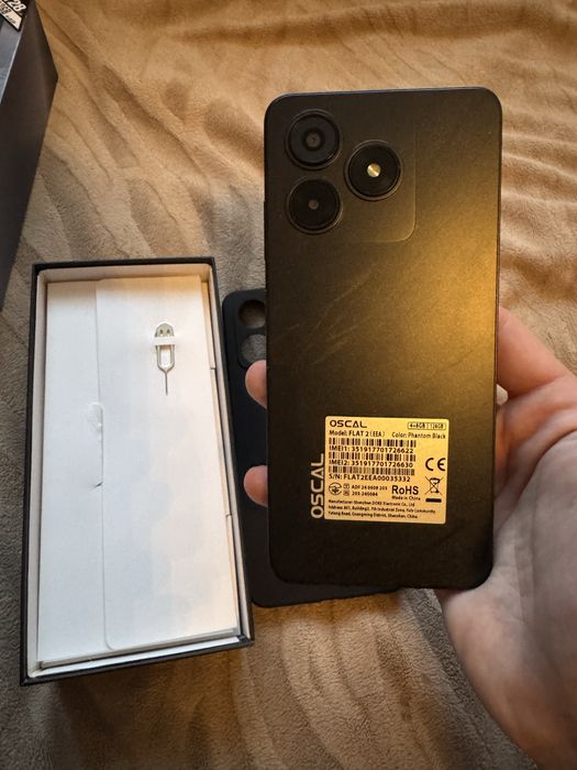 Смартфон Oscal Flat 2 4/128GB Phantom Black
