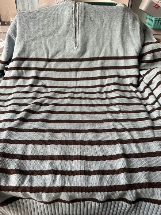 B.P.C sweter w paski ze stójką i zamkiem ^36/38