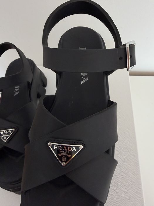 Sandały Prada Monolith rubber