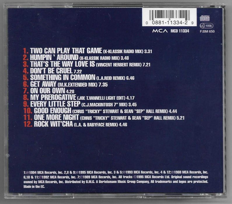 Bobby Brown - Two Can Play That Game [CD] [EU]