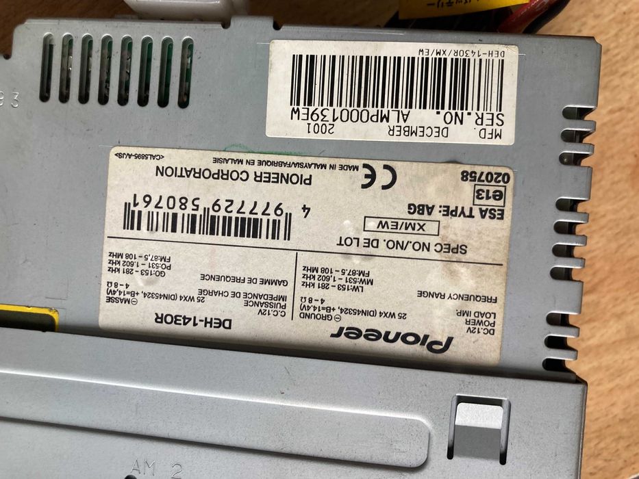 Radio samochodowe Pioneer - magnetofon Stan bardzo dobry