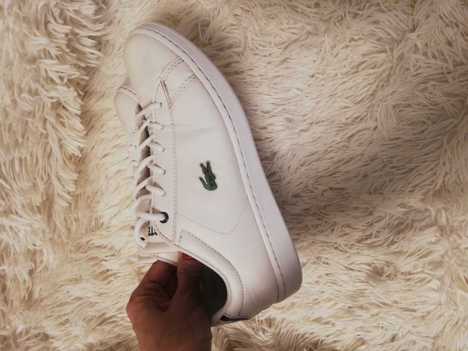 trampki Lacoste 36 CARNABY EVO BL 1 białe trampki Lacoste 36