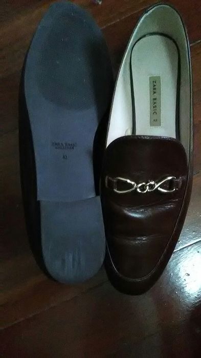 Mocassin Zara de pele