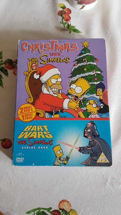 2 płyty dvd the simpsons, christmas i bart wars