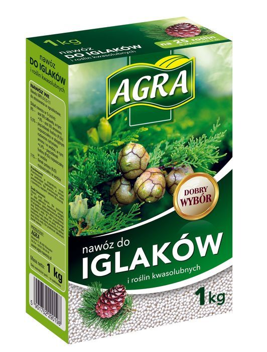 Granulat do iglaków Agra 1 kg AGRECOL