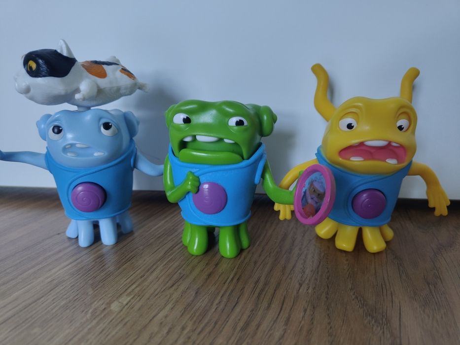 Trzy figurki z happy meal Mc Donalds