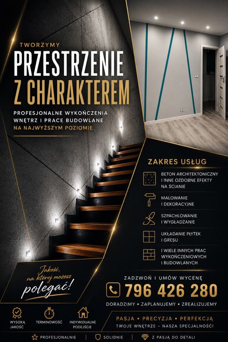 Uslugi wykończeniowe i budowlane