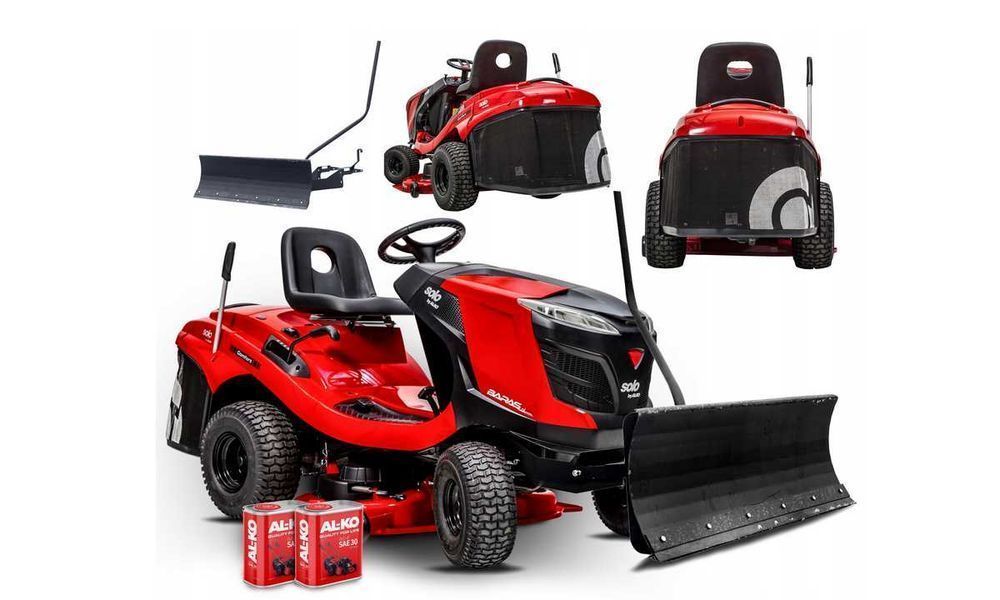Traktorek kosiarka AL-KO T15 93.3 HD-A NOWY MODEL + PŁUG DO ŚNIEGU