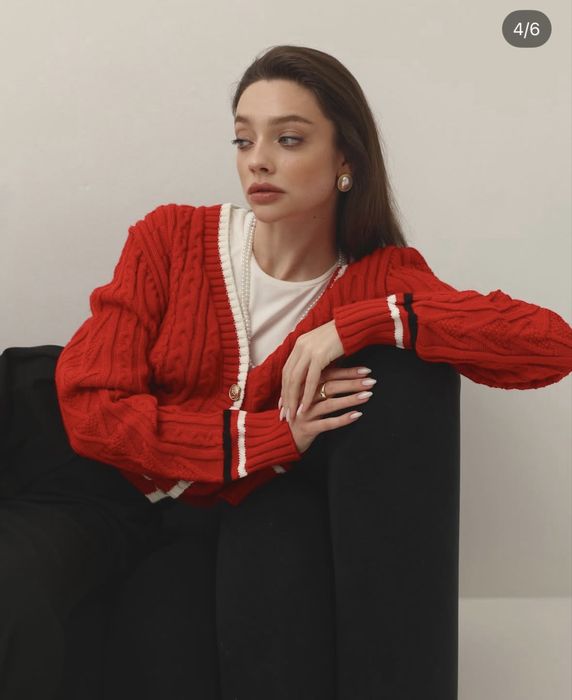 Кардиган червоний CHER17