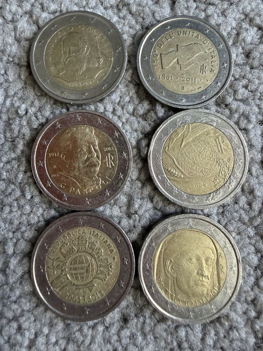 Moedas 2 euros circuladas