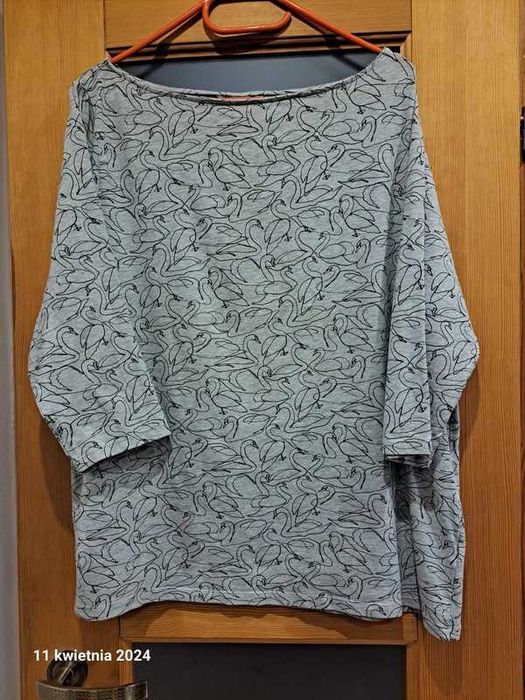 bluzka łabędzie H&M 50 52