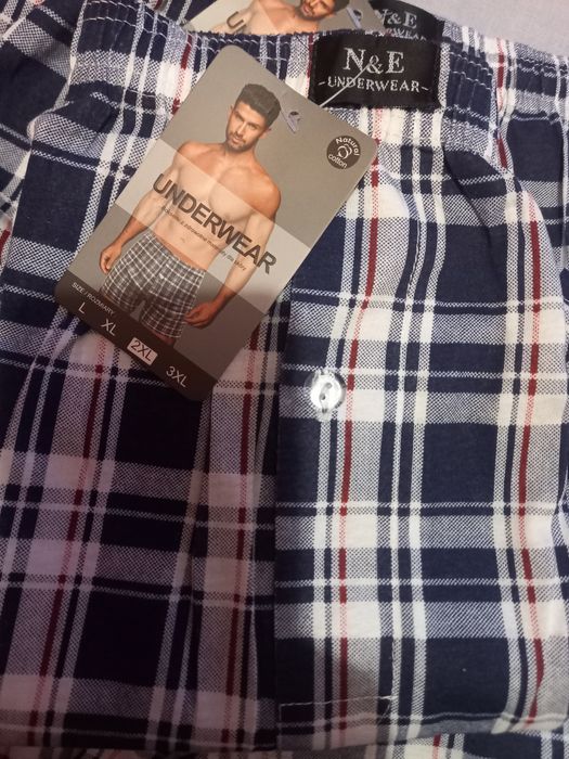 Чоловічі труси сімейні трусы Underwear в клетку  Хлопoк Л -3хл  шортик