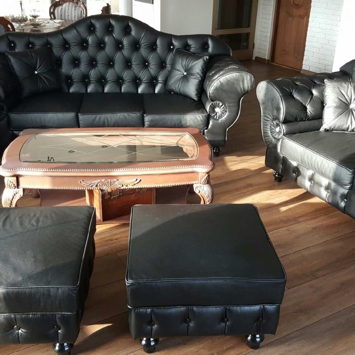 Chesterfield Preston skóra naturalna 100%