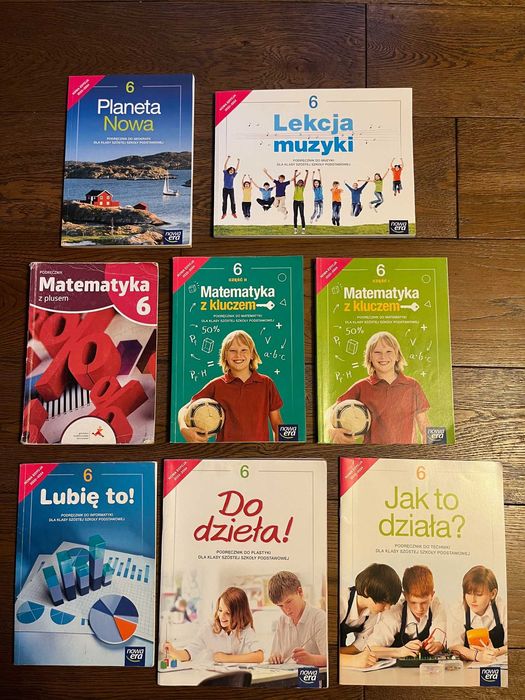 PODRĘCZNIKI do klasy 6 szkoły podstawowej NOWA ERA