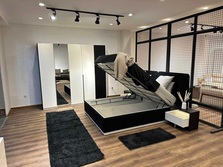 Conjunto Quarto Completo Casal Novo | Cama Roupeiro Cómoda Mesa