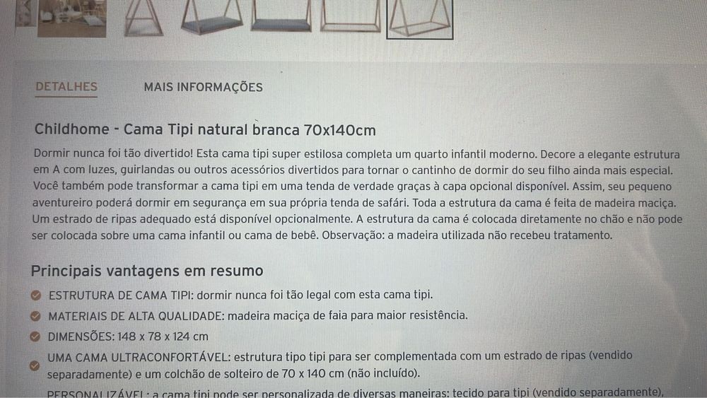 Cama Childwood by Childhome - negociavel