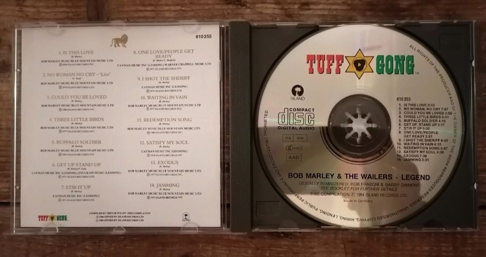 CD Bob Marley - Legend506074914074798082