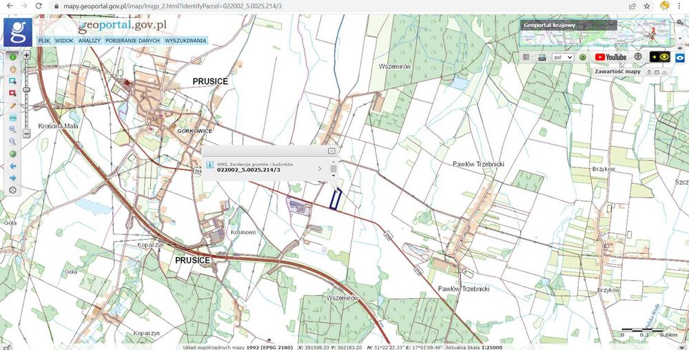 Grunt inwestycyjno-mieszkaniowy 2,55 ha | MPZP | DK5 / S5 | Wszemirów