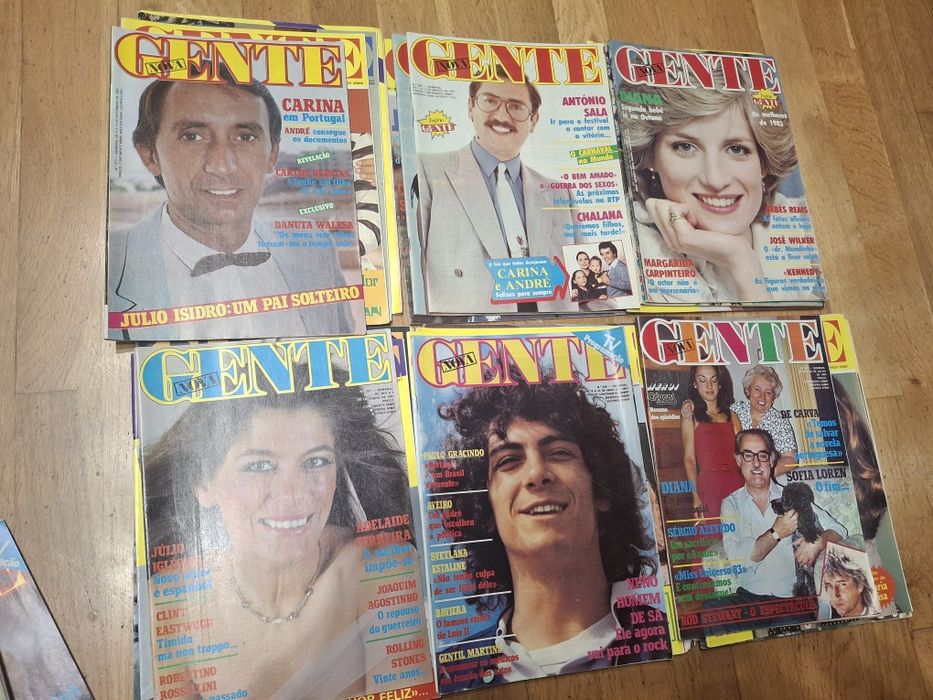 Revistas vintage gente e nova gente