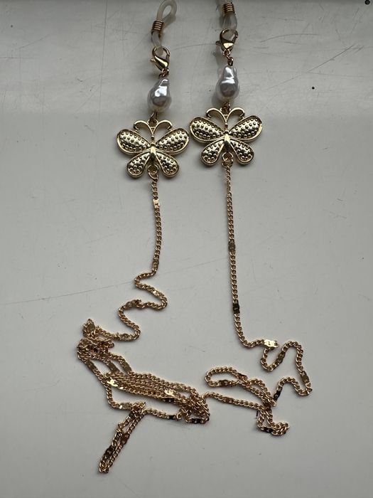 Łańcuszek do okularów motyle