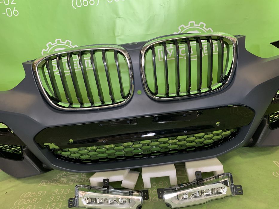 Бампер передній bmw x3 g01 2018-2021 дорестайл m pack комплектний