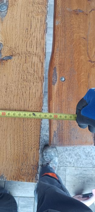 Meble ogrodowe dębowe zestaw