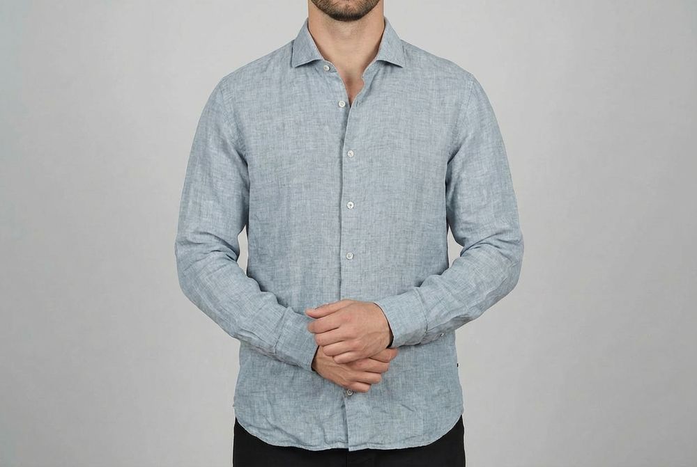 Marc O'polo Męska Lniana Koszula Secret Dye Linen Shaped Fit Xl