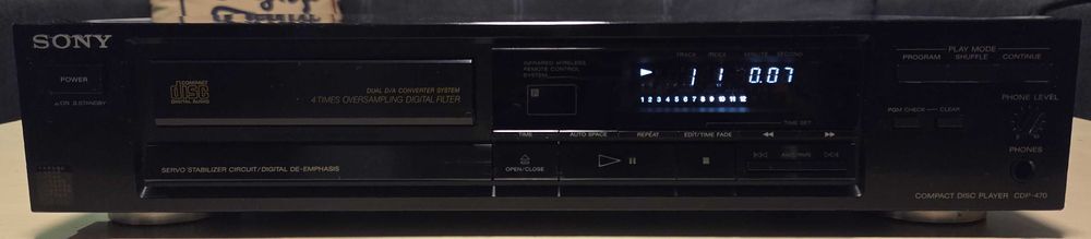 SONY CDP-470 Odtwarzacz CD  kompakt. Po serwisie.