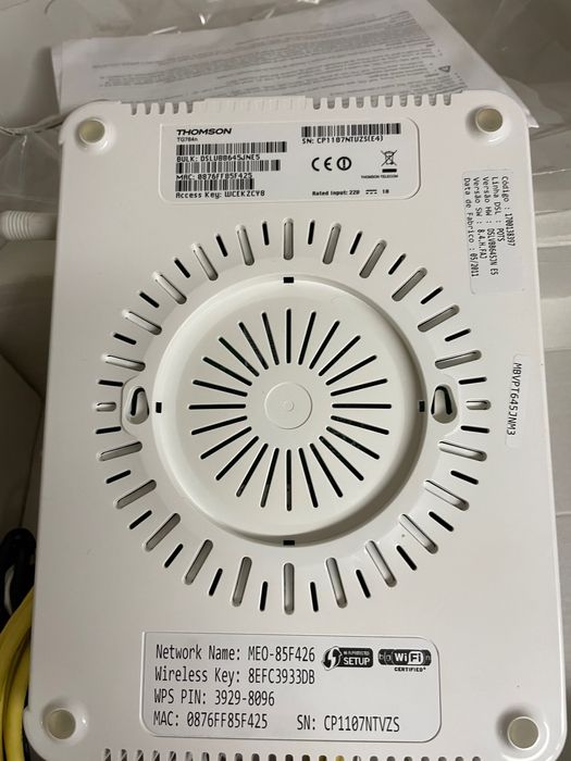 Modem Router Thomson TG 784