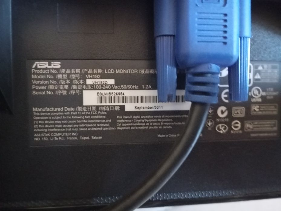 Monitor Asus VH 192 troco por jogos