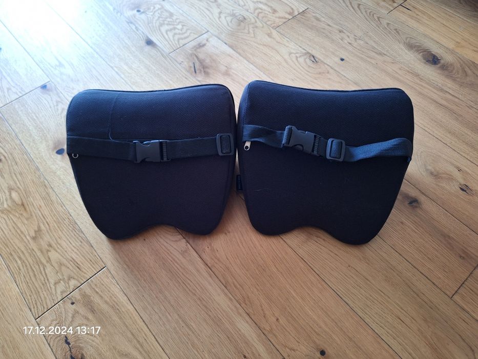 Dwie poduszki ergonomiczne pod szyję do samochodu
