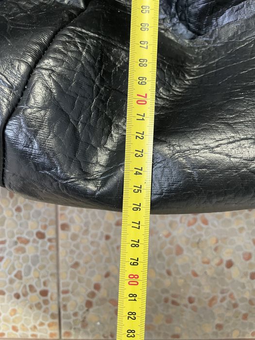 Puff preto pequeno - 75cm