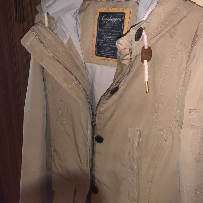 firmowa kurtka firmy Cranghoppers w kolorze beżowym stan bardzo dobry
