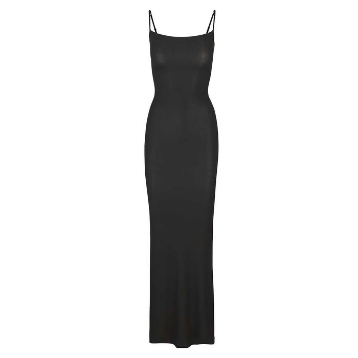 Плаття SKIMS Soft Lounge Long Slip Dress  XXS-S Black Burgundi