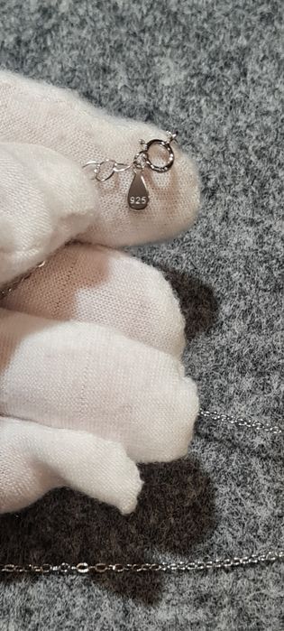 Łańcuszek srebrny, serce